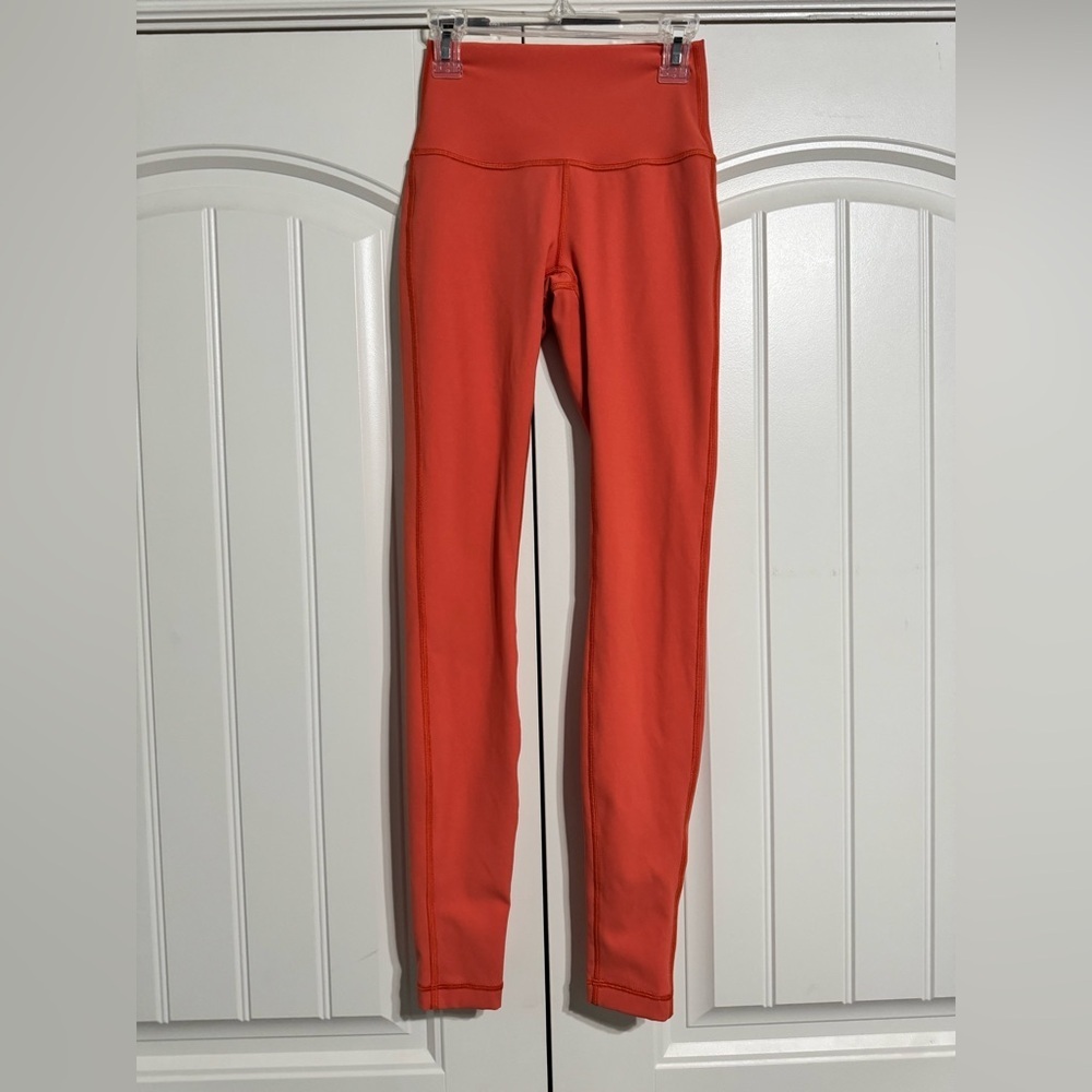Lululemon Wunder Under High-Rise Tight 28" Full-On Luxtreme in Warm Coral